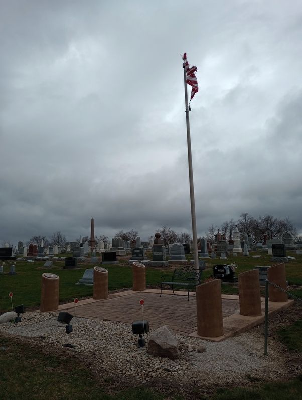 Four Mile House Cemetery Veterans Memorial image. Click for full size.