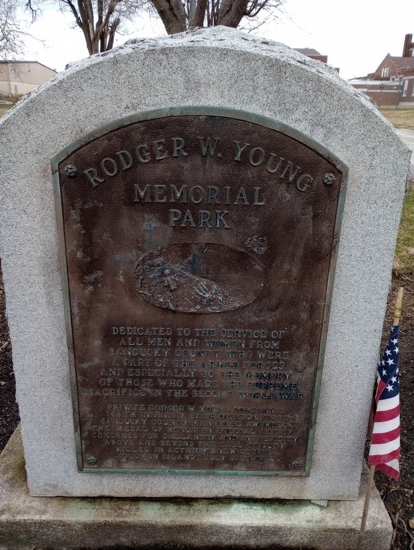 Rodger W. Young Memorial Park Marker image. Click for full size.