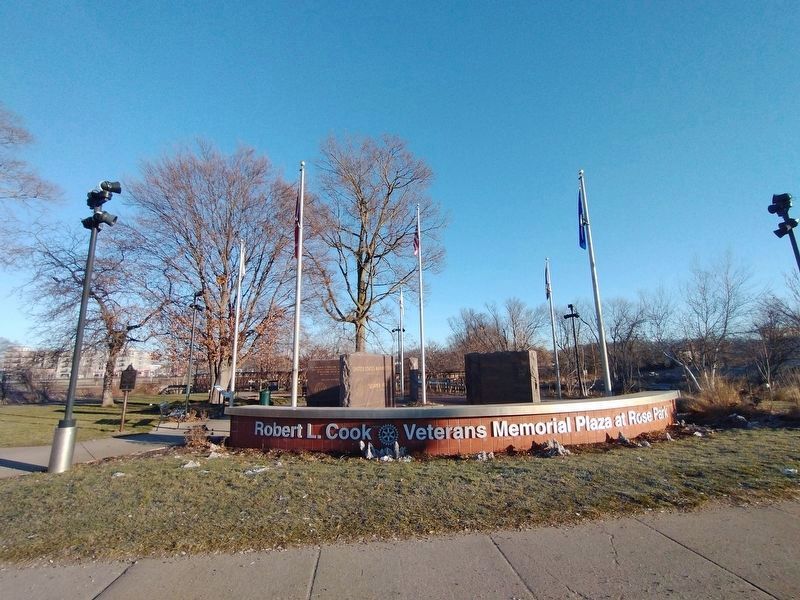 Robert L. Cook Veterans Memorial Plaza at Rose Park image. Click for full size.