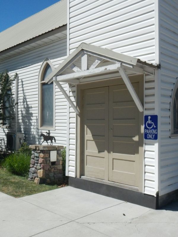Ronan United Methodist Church and Marker image. Click for full size.