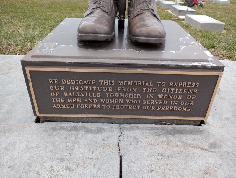 McGromley Cemetery Veterans Memorial Marker image. Click for full size.