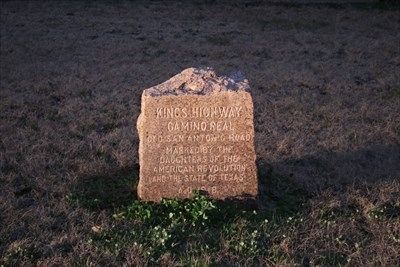 Kings Highway Camino Real Old San Antonio Road Marker #20. Click for full size. Kings Highway Camino Real Old San Antonio Road Marker #20 image. Click for full size.