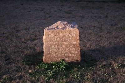 Kings Highway Camino Real  Old San Antonio Road Marker #20 image. Click for full size.