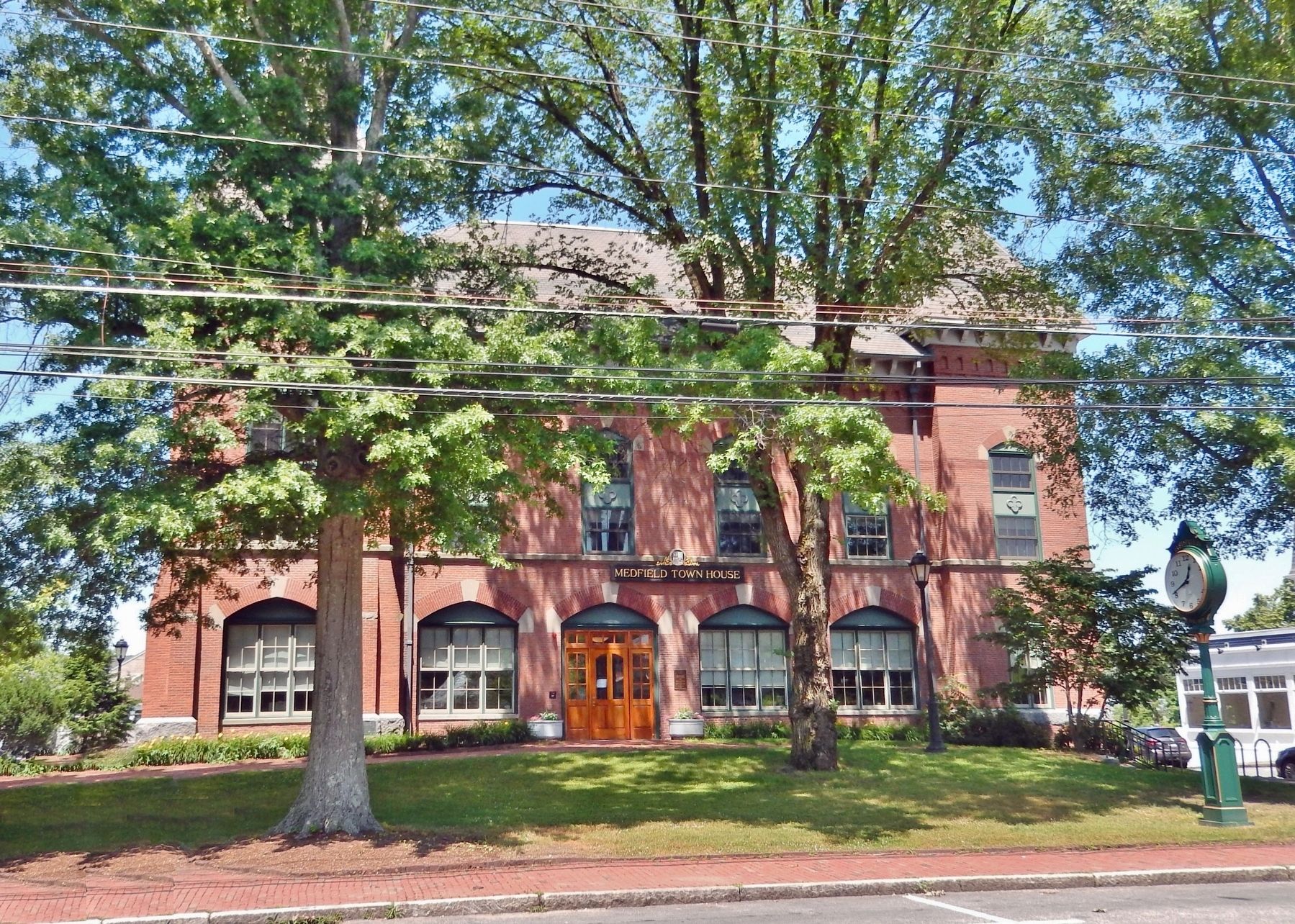 Medfield Town Hall (<i>south/front elevation</i>) image. Click for full size.