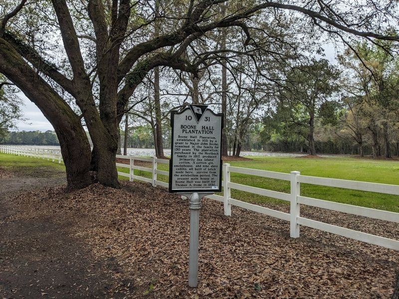 Boone Hall Plantation Marker image. Click for full size.