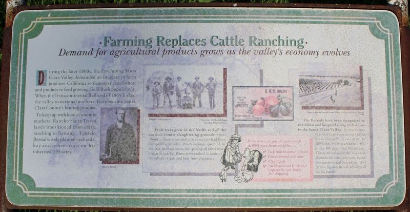 Farming Replaces Cattle Ranching Marker image. Click for full size.