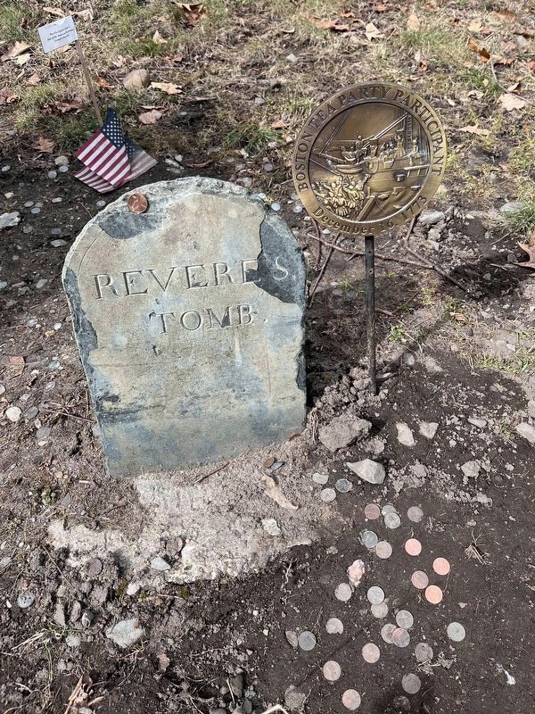 Paul Revere Grave Marker. Click for full size. Paul Revere Grave Marker image. Click for full size.