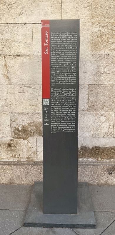 San Tomaso Marker image. Click for full size.