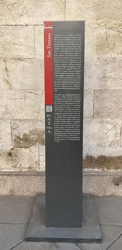San Tomaso Marker. Click for full size. San Tomaso Marker image. Click for full size.