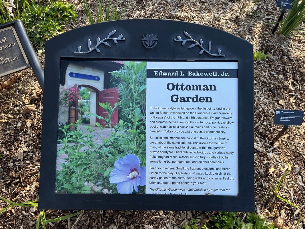Edward L. Bakewell, Jr. Ottoman Garden Marker. Click for full size. Edward L. Bakewell, Jr. Ottoman Garden Marker image. Click for full size.