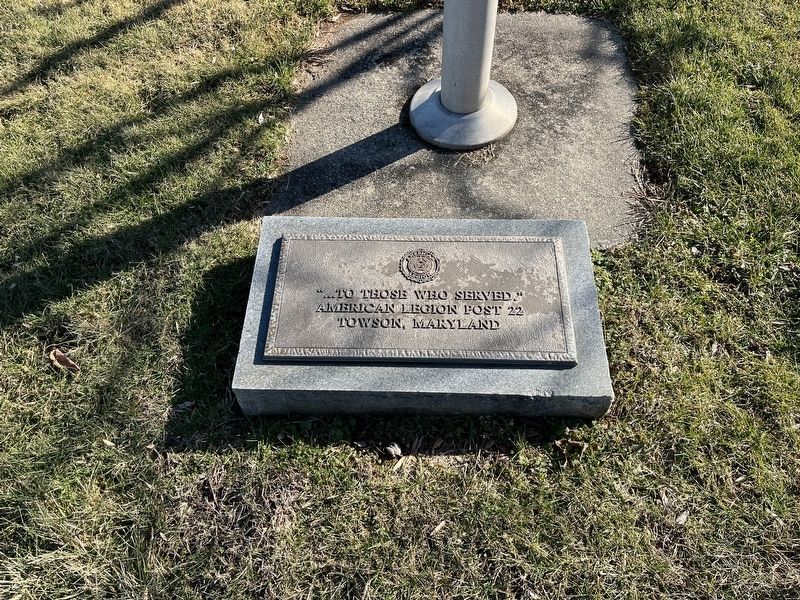 "...To Those Who Served" Marker. Click for full size. "...To Those Who Served" Marker image. Click for full size.