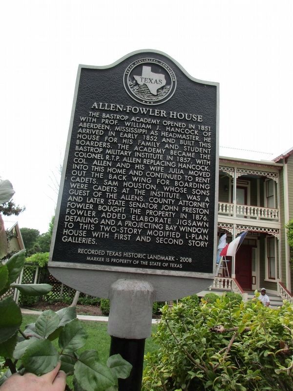 Allen-Fowler House Marker image. Click for full size.
