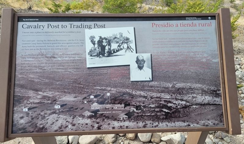 Cavalry Post to Trading Post Marker image. Click for full size.