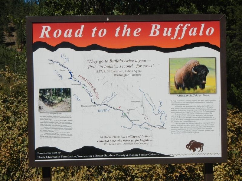 Road to the Buffalo Marker image. Click for full size.