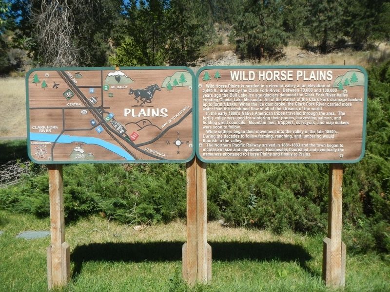 Wild Horse Plains Marker image. Click for full size.