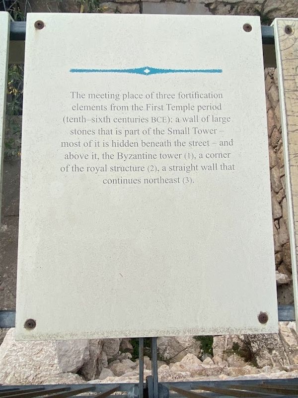 Meeting place of three fortification elements Marker image. Click for full size.