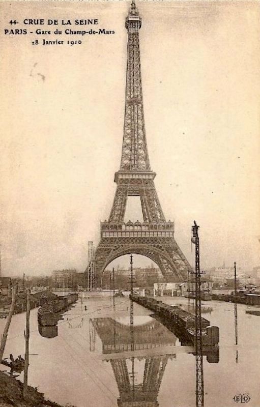 Eiffel Tower in the flood. Click for full size. Eiffel Tower in the flood image. Click for full size.
