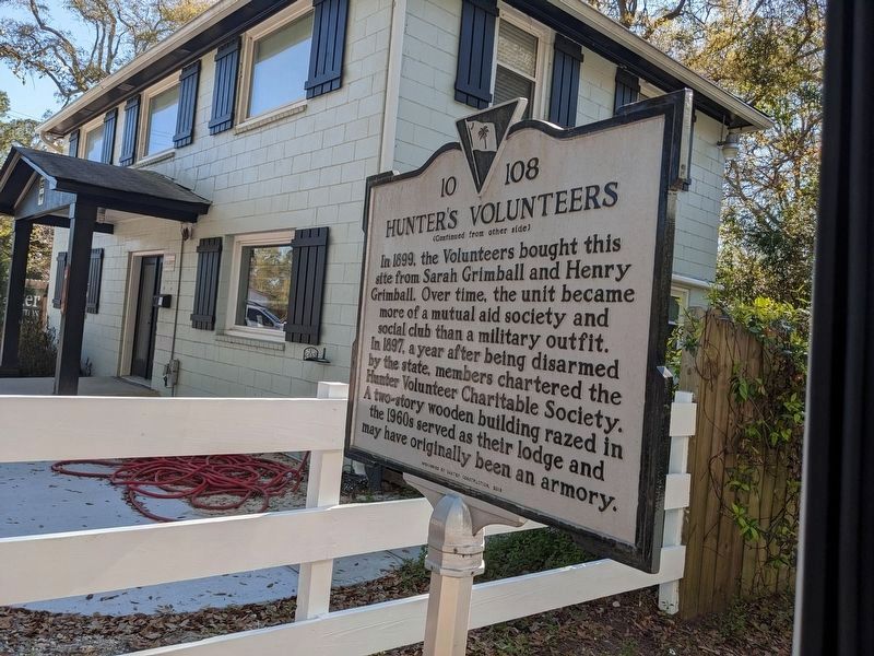 Hunter's Volunteers Marker, Side Two. Click for full size. Hunter's Volunteers Marker, Side Two image. Click for full size.