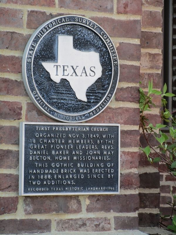 First Presbyterian Church Marker image. Click for full size.