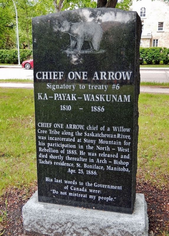 Chief One Arrow Marker (<i>south side</i>) image. Click for full size.