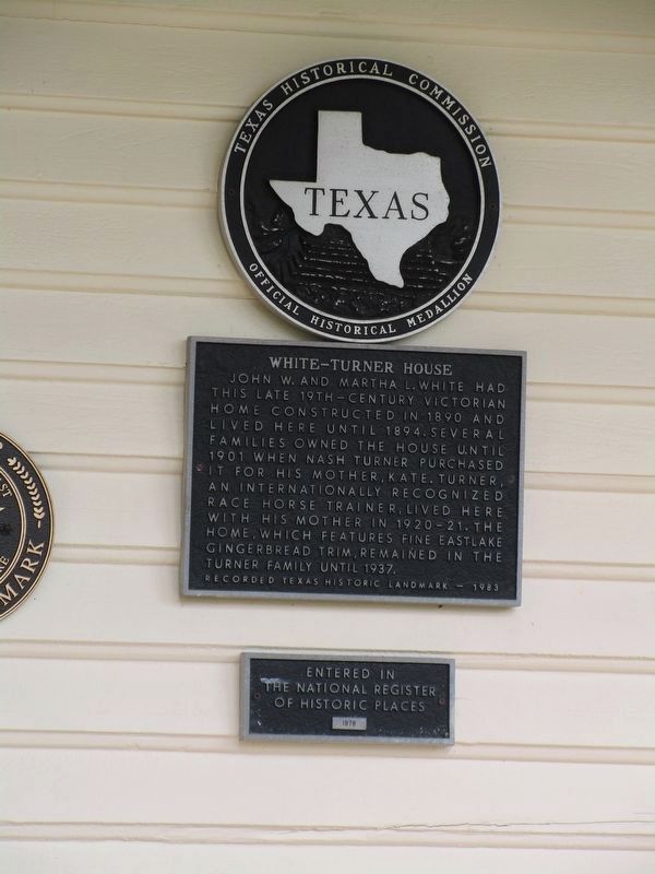 White - Turner House Marker. Click for full size. White - Turner House Marker image. Click for full size.