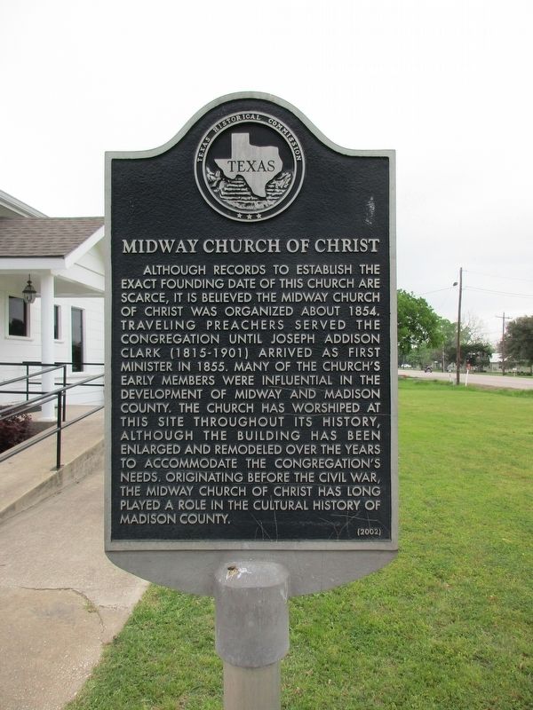 Midway Church of Christ Marker image. Click for full size.