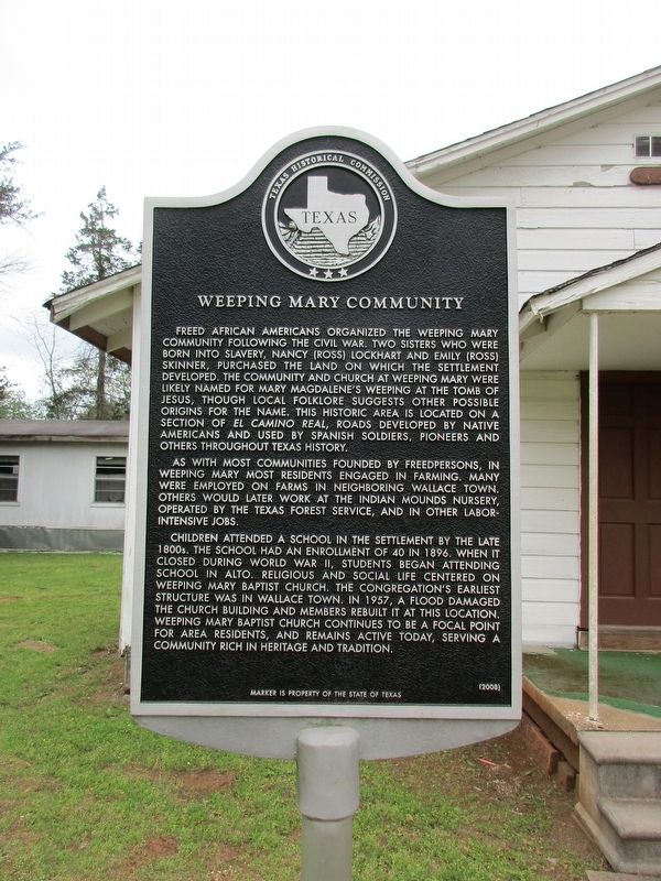 Weeping Mary Community Marker image. Click for full size.