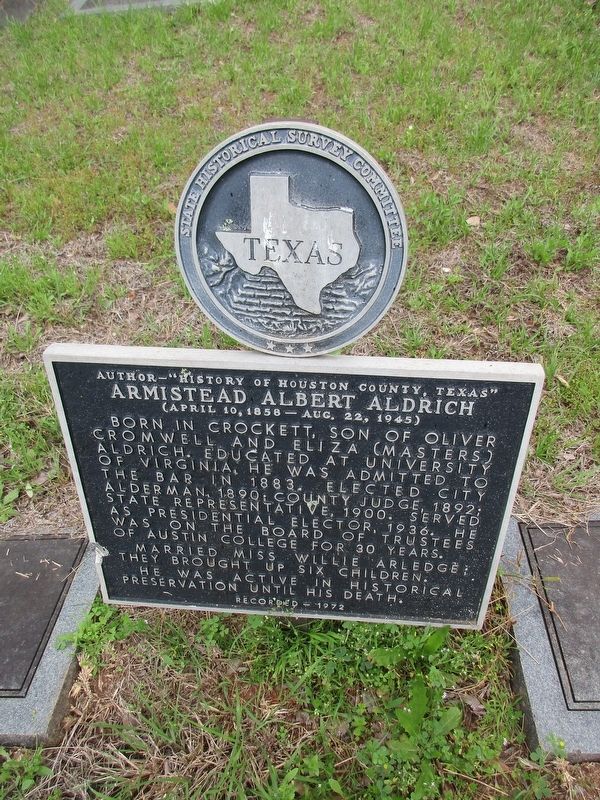 Armistead Albert Aldrich Marker image. Click for full size.