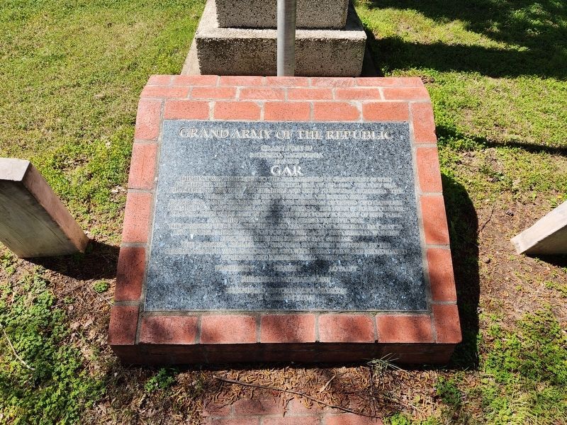Grand Army of the Republic Marker. Click for full size. Grand Army of the Republic Marker image. Click for full size.