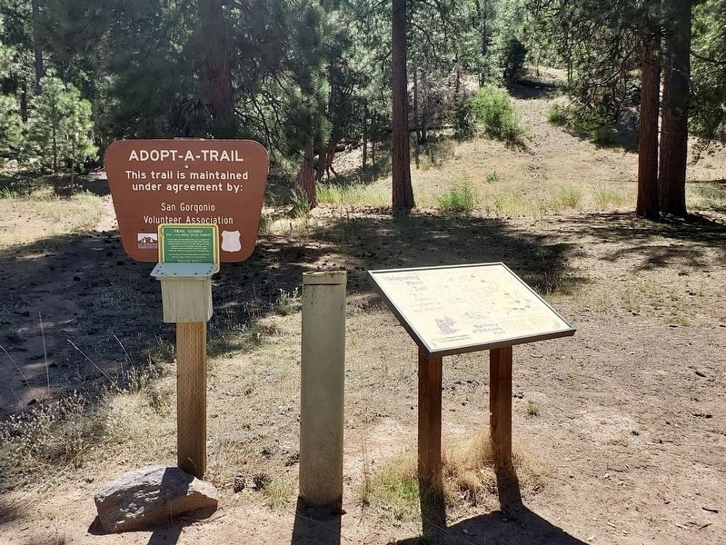 Whispering Pines Trail Marker image. Click for full size.