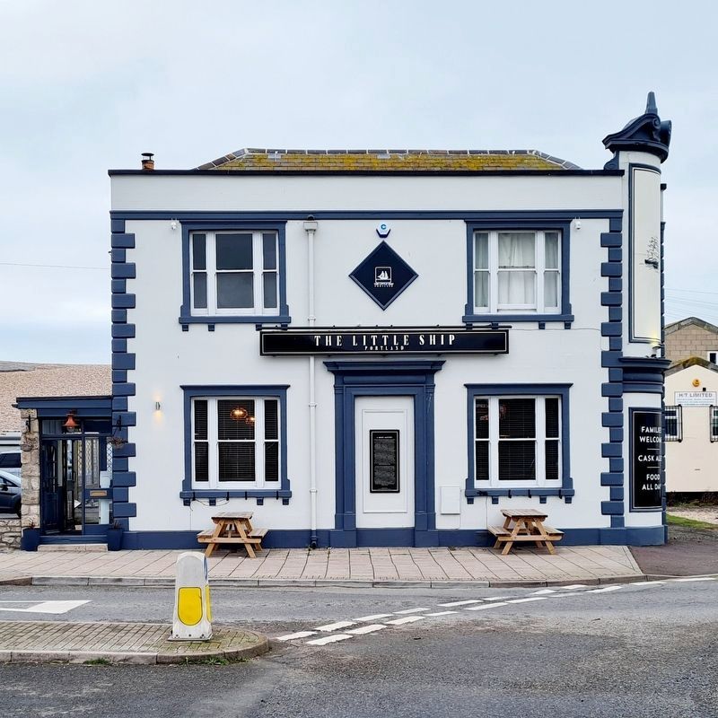 The Little Ship Pub and Marker. Click for full size. The Little Ship Pub and Marker image. Click for full size.