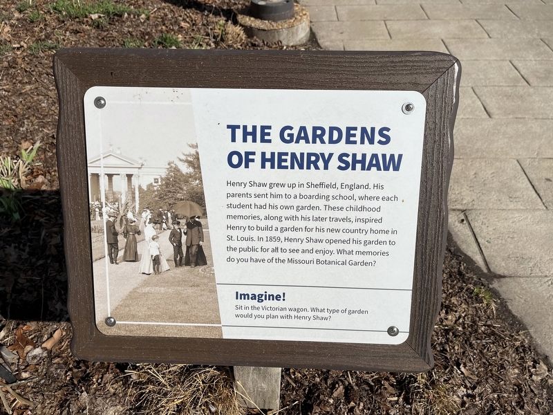 The Gardens of Henry Shaw Marker image. Click for full size.