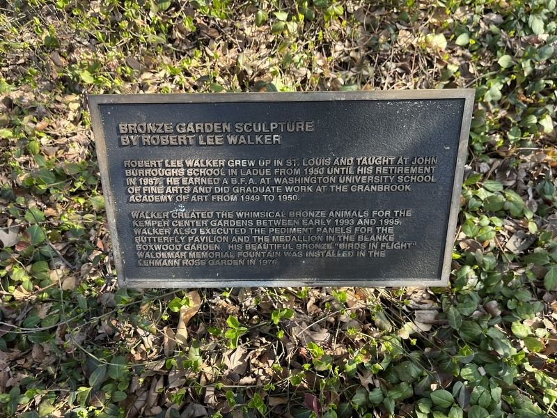 Bronze Garden Sculpture Marker image. Click for full size.