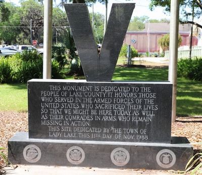 Veterans Memorial Marker. Click for full size. Veterans Memorial Marker image. Click for full size.
