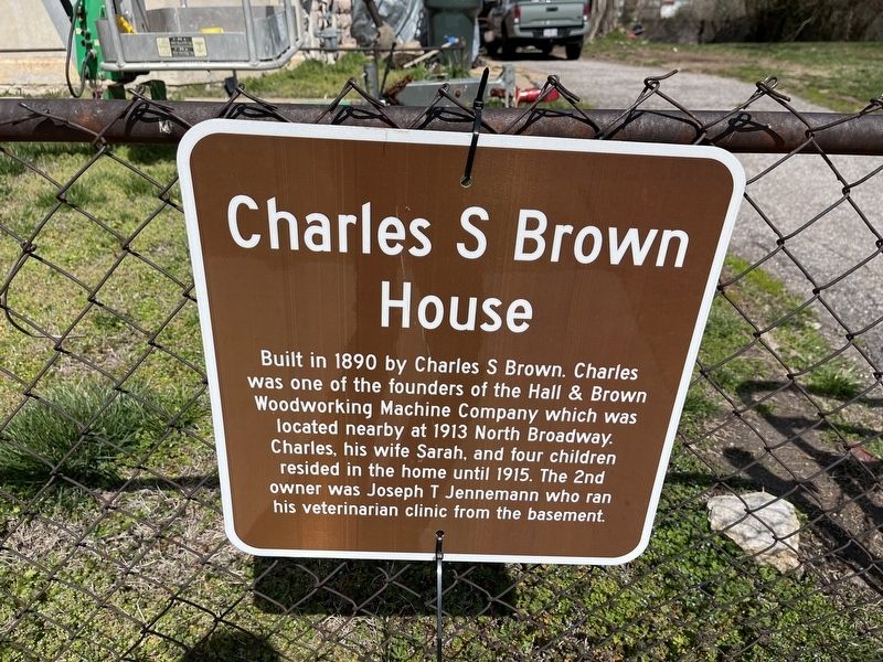 Charles S Brown House Marker image. Click for full size.