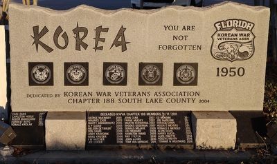 Korean War Memorial Marker. Click for full size. Korean War Memorial Marker image. Click for full size.