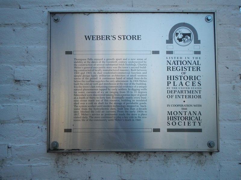 Weber's Store Marker image. Click for full size.
