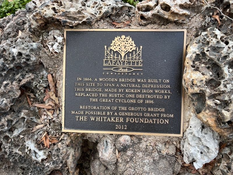 The Grotto Bridge Marker. Click for full size. The Grotto Bridge Marker image. Click for full size.