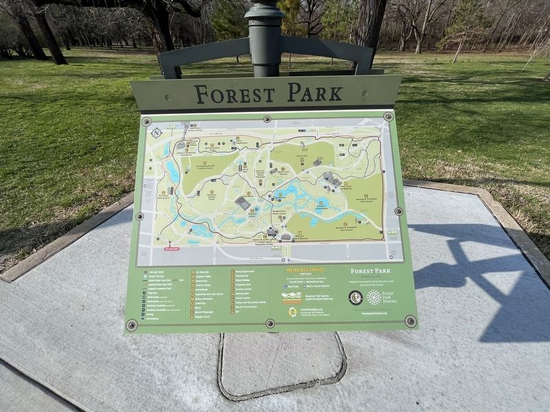 Welcome to Forest Park Marker [Reverse] image. Click for full size.