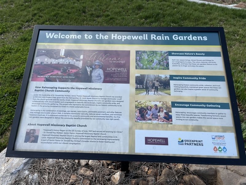 Welcome to the Hopewell Rain Gardens Marker image. Click for full size.