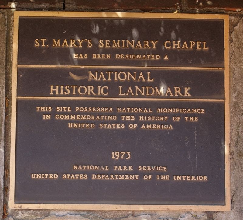 National Historic Landmark plaque for the chapel. Click for full size. National Historic Landmark plaque for the chapel image. Click for full size.