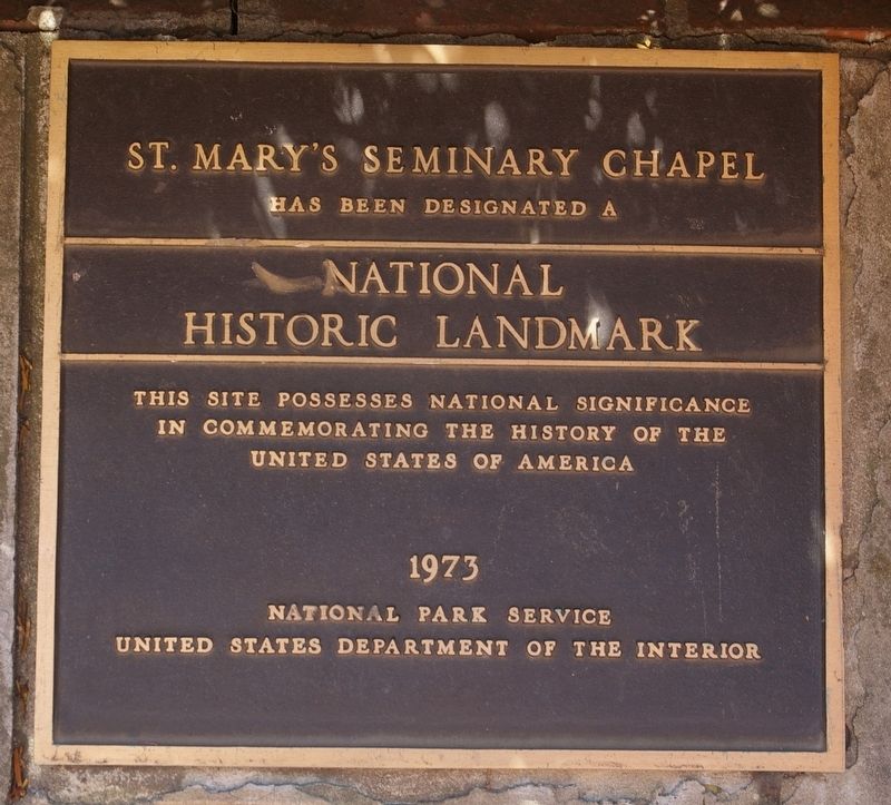 National Historic Landmark plaque for the chapel image. Click for full size.