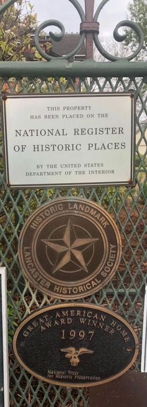 W. A. Strain Home N.R.H.P. plaque. Click for full size. W. A. Strain Home N.R.H.P. plaque image. Click for full size.