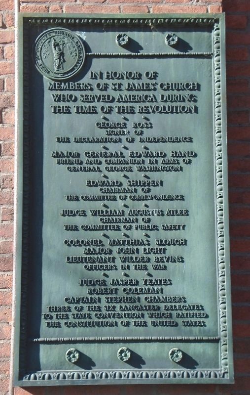 Patriots of St. James Church Marker. Click for full size. Patriots of St. James Church Marker image. Click for full size.