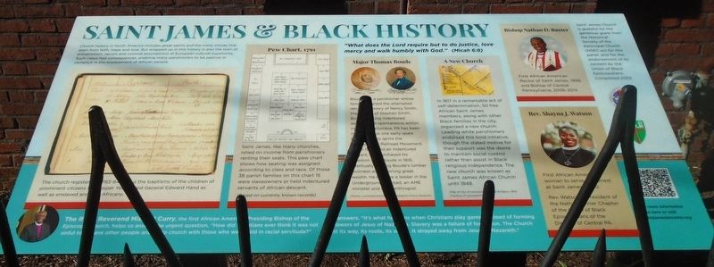 Saint James & Black History Marker image. Click for full size.