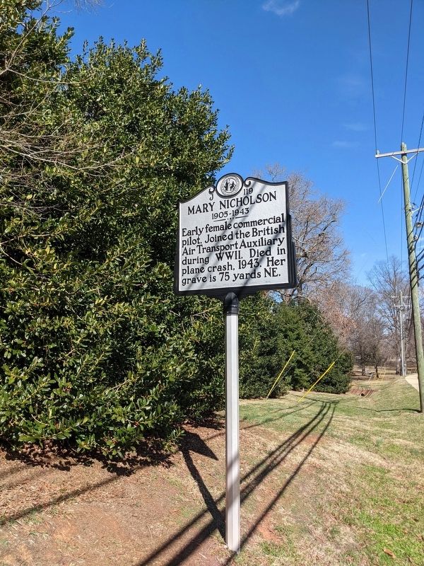 Mary Nicholson Marker image. Click for full size.
