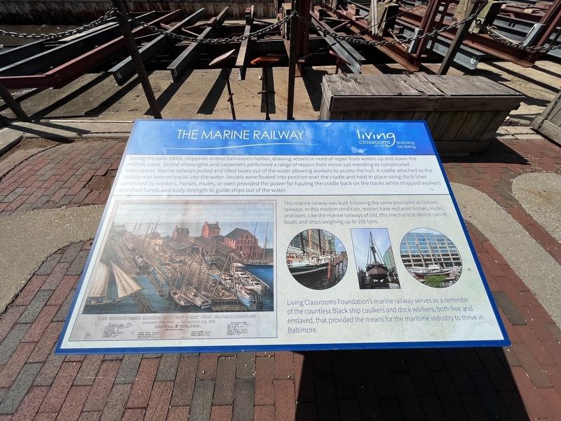 The Marine Railway Marker. Click for full size. The Marine Railway Marker image. Click for full size.