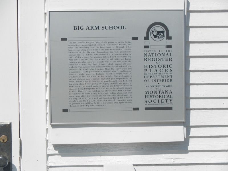 Big Arm School Marker image. Click for full size.