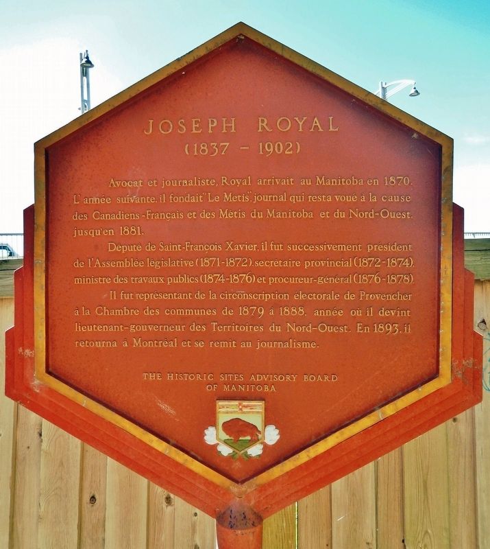 Joseph Royal Marker image. Click for full size.