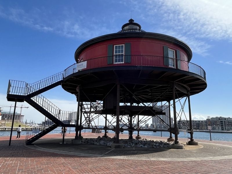 The Seven Foot Knoll Lighthouse. Click for full size. The Seven Foot Knoll Lighthouse image. Click for full size.